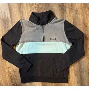 Victoria's Secret PINK Color Block Pullover Sweatshirt w/ Kangaroo Pocket, Sz M